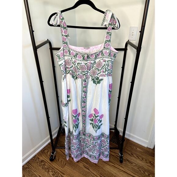 Juliet Dunn Tuckernuck Orchid Poppy Tie Shoulder Dress size 4 - US 10 - Picture 3 of 8